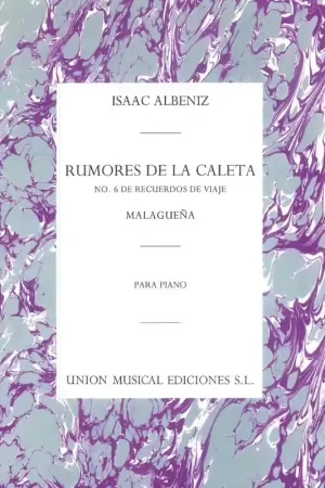 Retour facile - UME (Union Musical Ediciones) ALBENIZ RUMORES DE CLTA NO6 OP71 - PIANO SOLO