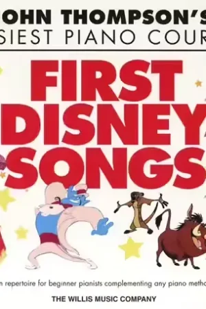Quantité limitée - Hal Leonard THOMPSON JOHN EASIEST PIANO COURSE FIRST DISNEY SONGS EASY - PIANO SOLO