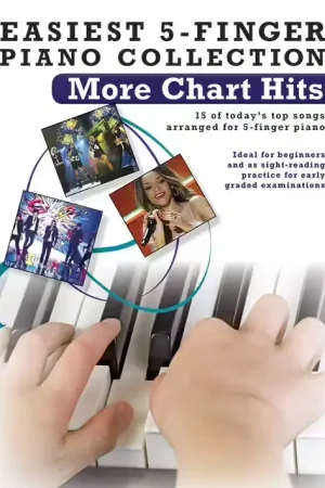 Wise Publications EASIEST 5-FINGER PIANO COLLECTION - MORE CHART HITS - PIANO SOLO | Très bien noté