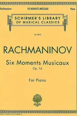 Schirmer Sergei Rachmaninov - Six Moments Musicaux Op.16 - Piano Solo | Soldes