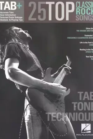 Prix spécial | Hal Leonard 25 Top Classic Rock Songs Tab Tone Technique Rec Vers - Guitar Tab