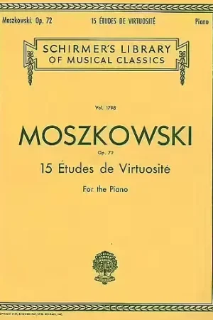 Plus que quelques jours | Schirmer Moritz Moszkowski Fifteen Etudes Virtuositie Op.72 - Piano Solo