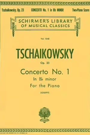 Schirmer Pyotr Ilyich Tchaikovsky Piano Concerto No.1 In B Flat Minor Op.23 - Two Pianos | Prix cassé