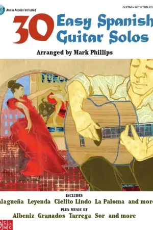 Cherry Lane 30 Easy Spanish Guitar Solos + Audio En Ligne Rom - Guitar | Très apprécié des clients
