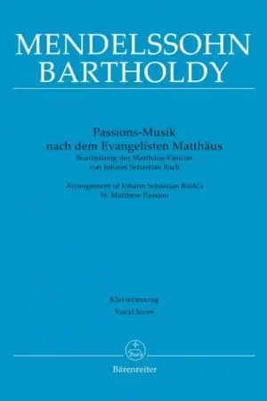 Tout nouveau - Barenreiter Bach J.S. - Passion Music After The Evangelist Matthew