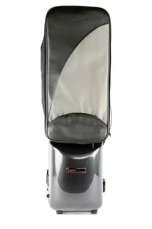 Achat sécurisé | BAM Étui Clarinette Basse Ut Hightech + Étui 2 Clarinettes Sib/La - Noir Carbone