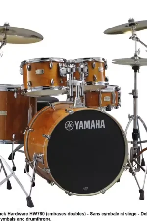 Dernières pièces | Yamaha Stage Custom Birch Fusion 20 Honey Amber + Pack HW780