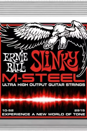 Très bien noté - Ernie Ball 2915 Slinky M-steel Skinny Top Heavy Bottom 10-52