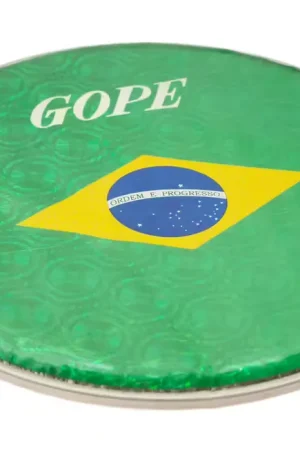 Gope Percussion HHOL10-br Peau Double Holographique 10" Drapeau Bresil | Prix exceptionnel
