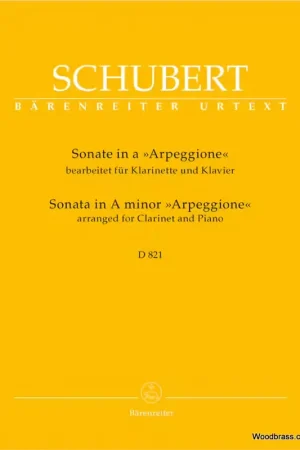 Barenreiter Schubert F. - Sonate Arpeggione En La Mineur D 821 - Clarinette & Piano | Achat sécurisé