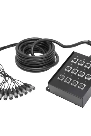 Adam Hall K12C10 Multipaire 12 Canaux XLR avec Boitier de Scene 10 M. - Nouveauté