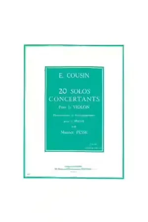 Soldes | Combre Cousin Emile - 20 Solos Concertants 2eme Serie : 11 A 20