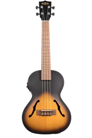 Bien noté - Kala Crossover Archtop Hollow Tenor Electro-Acoustique Tobacco