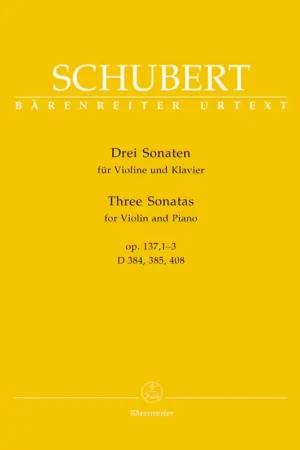 Tendance | Barenreiter Schubert F. - Drei Sonaten Op.137 1-3 - Violon Et Piano