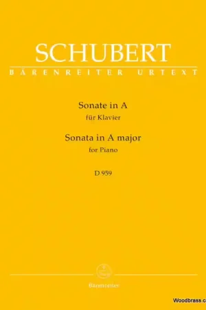 Barenreiter Schubert F. - Sonata In A Major D 959 - Piano | Top des ventes