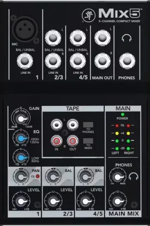 Mackie MIX5 - Stock limité