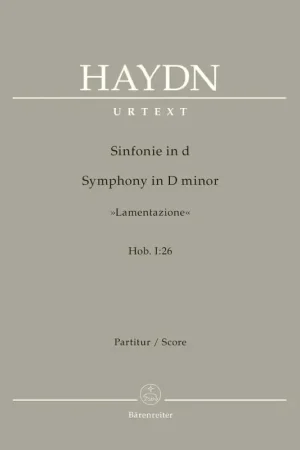 Prix imbattable | Barenreiter Haydn J. - Symphony In D Minor "lamentazione" Hob. I:26 - Score