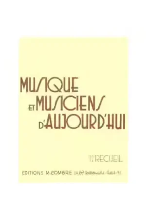 Qualité premium - Combre Musique et Musiciens Vol.1 - Piano
