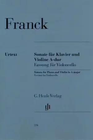 Henle Verlag Franck C. - Violin Sonata - Version For Violoncello | Prêt à expédier