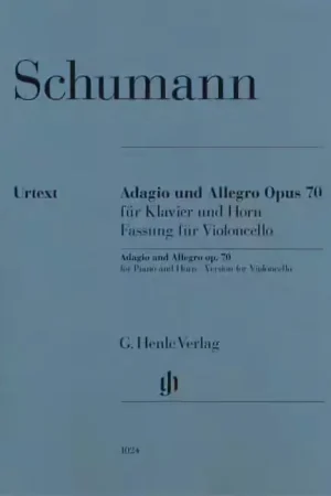 Offre exclusive | Henle Verlag Schumann R. - Adagio Und Allegro Fur Horn (op.70) - Version Violoncelle