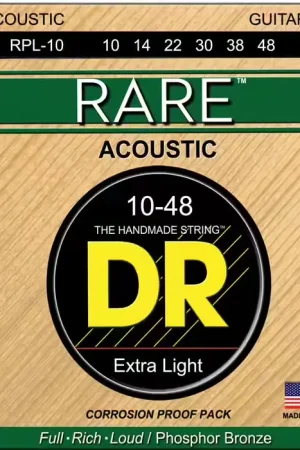 Premium - Dr Strings RPL-10 Rare Phosphor Bronze Extra Light 10-48