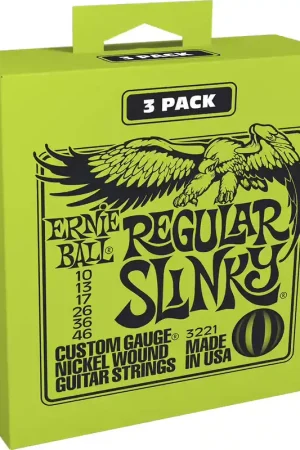 Ernie Ball 3221 Regular Slinky 10-46 Pack de 3 | En stock