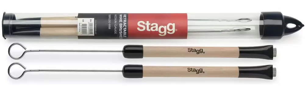 Expédition immédiate - Stagg SBRU20-wm - Balais Telescopiques Manche Bois