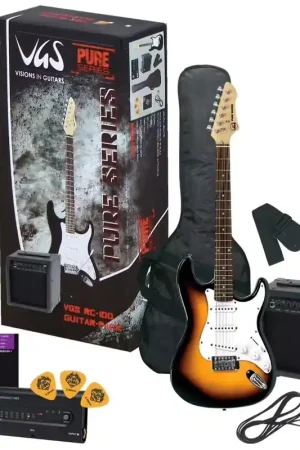 Cette semaine uniquement - VGS Pack Guitare Rc-100 Sunburst 3 Tons