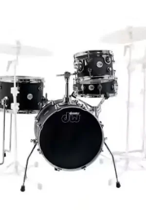 DW Drum Workshop Design Mini Pro Be Bop - Black Satin 16/10/16/12 | Expédition express