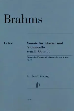 Ajoutez au panier | Henle Verlag Brahms J. - Sonata E Minor Op.38 - Violoncelle et Piano