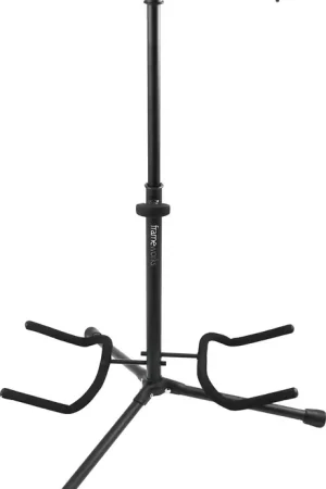 Gator Frameworks Stand double pour guitare protection caoutchouc - Stock presque épuisé