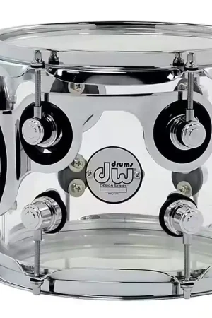 DW Drum Workshop Tom 8X7 Design Acrylique Clear - Prix doux