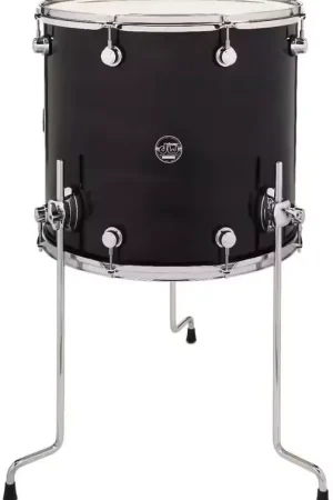 DW Drum Workshop Tom Basse 18X16 Design Black Satin | Aujourd'hui seulement