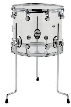 Déstockage - DW Drum Workshop Tom Basse 18X16 Design Acrylique Clear