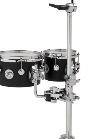 DW Drum Workshop Concert Tom 6X5" 8X5 Dgn Black Satin | Prix réduit