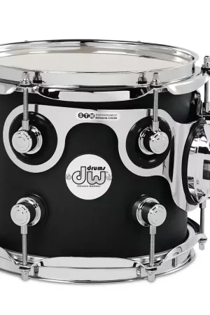 DW Drum Workshop Tom 8" X 7" Design Black Satin - En stock