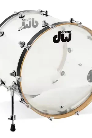 DW Drum Workshop 22X18 Design Acrylique Clear | Tendance