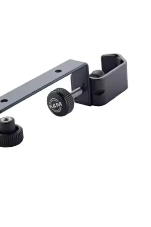 K&M 12210 SUPPORT UNIVERSEL AVEC VIS DE SERRAGE- NOIR | Premium