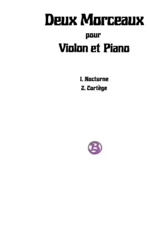 Disponible - Schirmer Boulanger Lili - Deux Morceaux Pour Violon & Piano