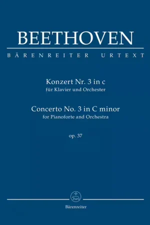 En stock - Barenreiter Beethoven - Concerto No.3 C Minor Op. 37 For Piano & Orchestra - Score