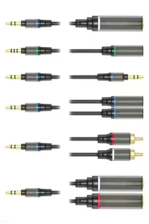 Ik Multimedia Iline Mobile Music Cable Kit Collection de 6 Cables Audio Haute Qualite Pour Appareils Mobiles - Dernières unités