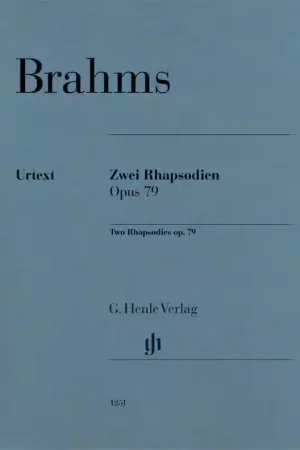 Expédition express | Henle Verlag Brahms Johannes - Deux Rhapsodies Op.79 - Piano
