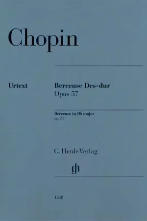 Henle Verlag Chopin F. - Berceuse En Re Bemol Op.57 - Piano | Commandez maintenant