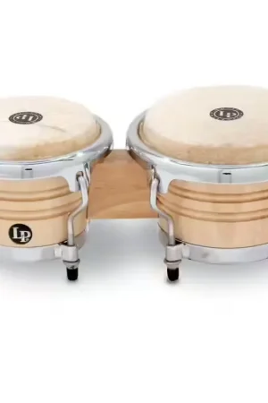 Liquidation - Latin Percussion LPM199-aw Bongos Mini Accordable Naturel