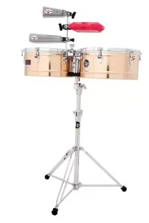 Promo exceptionnelle - Latin Percussion LP1314-BZ - 13" ET 14" TIMBALES PRESTIGE BRONZE