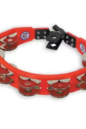 Très bien noté - Latin Percussion LP161 Tambourins Cyclop Sur Support Rouge