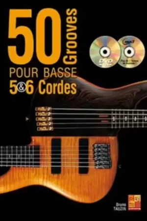 Play Music Publishing Tauzin Bruno - 50 Grooves Pour Basse 5 & 6 Cordes + DVD + CD - Promotion