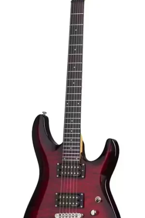 Schecter C-6 Plus See Thru Cherry Burst - Très populaire