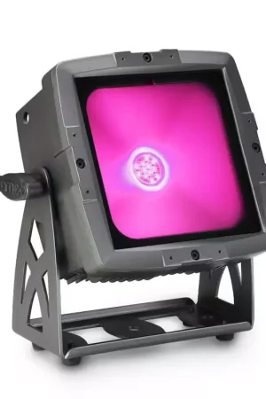 Cameo Flat Pro Flood IP65 Tri - Projecteur Outdoor Avec LED Cob Tricolore 60 W Boitier Noir | Prix cassé