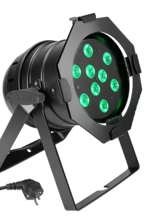 Cameo Par 56 Can 3W BS - Projecteur Par À LED Tricolores (RGB) - 9 X 3 W - Boîtier Noir | Vente flash